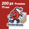 200 Adesivi Sagomati 75 mm
