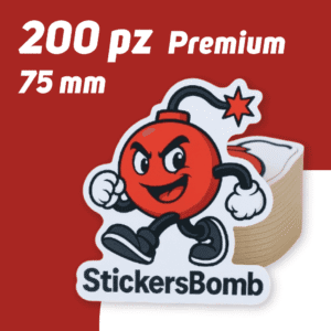 200 Adesivi Sagomati 75 mm