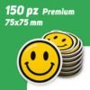 150 Adesivi Rotondi Premium 75 mm a € 39,90