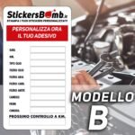 Adesivi per Tagliando Auto - Modello B