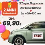 Kit Targhe Magnetiche | 2pz 600x400 mm + 1pz 400x400 mm