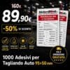 Home | StickersBomb 1000 Adesivi per Tagliando Auto 95x50 mm