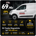 Kit Targhe Magnetiche | 2pz 700x400 mm