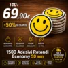 1500 Adesivi Rotondi Economy 50 mm