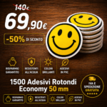 1500 Adesivi Rotondi Economy 50 mm