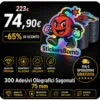 300 Adesivi Olografici Sagomati 75 mm
