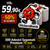 Home | StickersBomb 300 Adesivi Sagomati Premium 75 mm